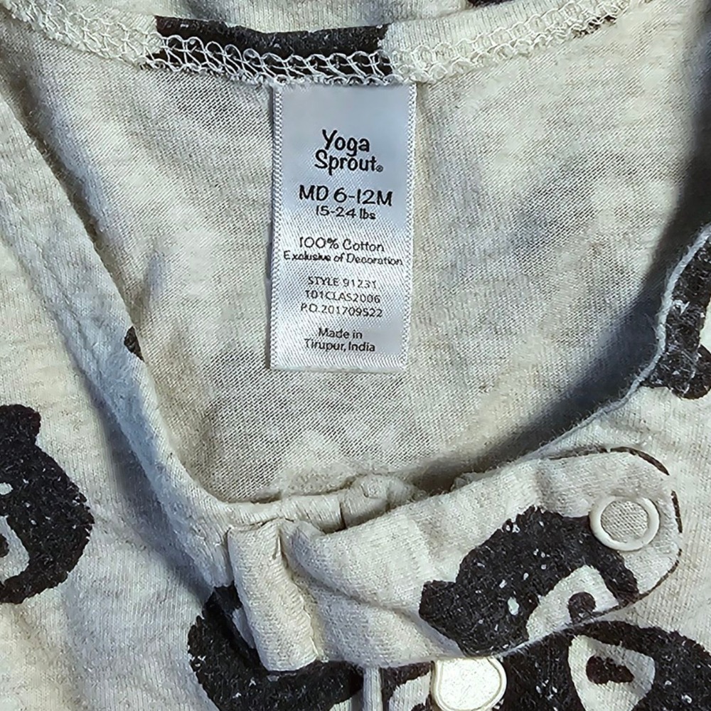 Yoga Sprout Infant Sleep Sack Sleeping Bag With Zipper Size 6-12 Months - Picture 2 of 7